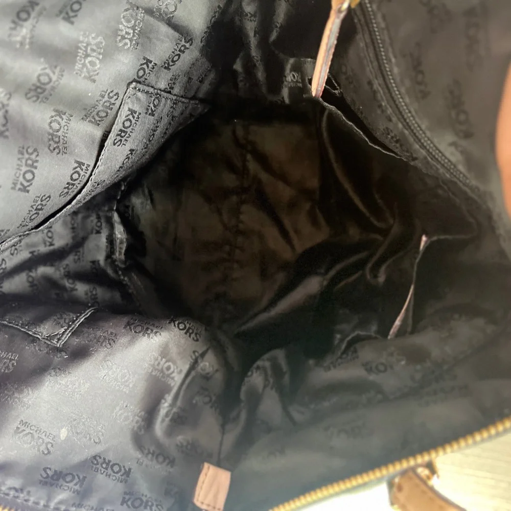 Michael Kors, Jet Set, Large Travel Tote Shoulder Bag Saffiano Leather, Black - Picture 8 of 12
